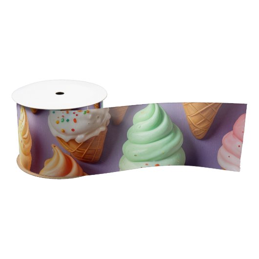 Ice Cream Cone Collectie Satijnen Lint (Spoel)