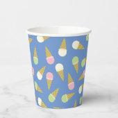 Ice Cream Cone Cute 1st Birthday Kinder Paper Cups Papieren Bekers (Links)