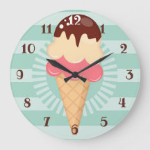 Ice Cream Cone - Cute Chocolate Vanilla Mint Green