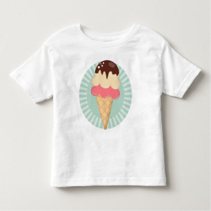 Ice Cream Cone - Cute Chocolate Vanilla Mint Green Kinder Shirts