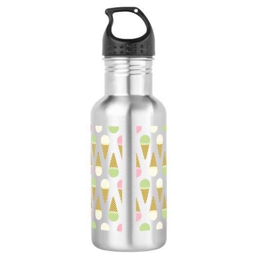 Ice Cream Cone Cute Kinder Water Flacon met naam Waterfles (Achterkant)