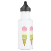 Ice Cream Cone Cute Kinder Water Flacon met naam Waterfles (Rechts)
