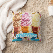 Ice Cream Cone Cutie Decorative Pillow Kussen (Deken)