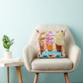 Ice Cream Cone Cutie Decorative Pillow Kussen (Stoel)