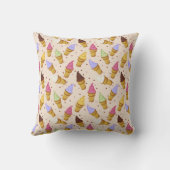 Ice Cream Cone Cutie Decorative Pillow Kussen (Achterkant)