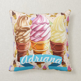 Ice Cream Cone Cutie Decorative Pillow Kussen