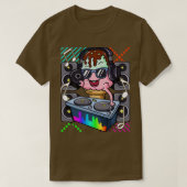 Ice Cream Cone DJ Dance Muziek Elektronische Hip H T-shirt (Design voorkant)