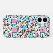 Ice Cream Cone en Popsicle Doodles iPhone 16 Hoesje (Achterkant horizontaal)