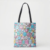 Ice Cream Cone en Popsicle Doodles Tote Bag (Voorkant)