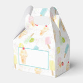 Ice Cream Cone en Popsicle Favor Boxes Bedankdoosjes (Voorkant Zijde)