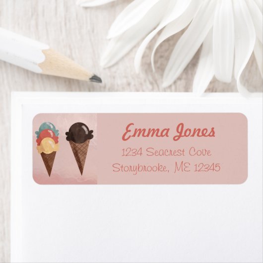 Ice Cream Cone Etiket (Insitu)