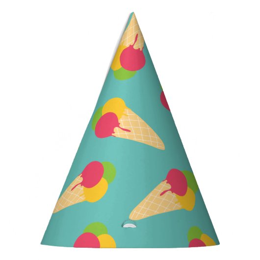 Ice Cream Cone Feesthoedjes (Links)