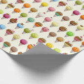 Ice Cream Cone Flavors-patroon Cadeaupapier (Hoek)