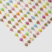 Ice Cream Cone Flavors-patroon Tissuepapier (Detail)