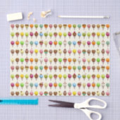 Ice Cream Cone Flavors-patroon Tissuepapier (Craft)