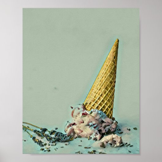 Ice cream cone|for ice cream lover poster (Voorkant)