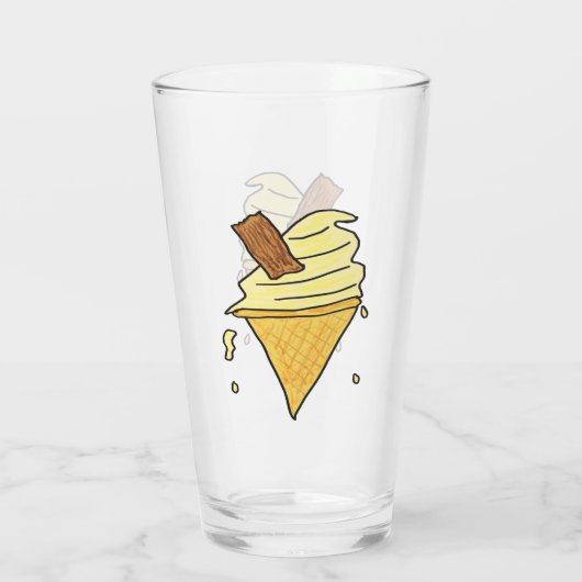 Ice Cream Cone Glas (Achterkant)
