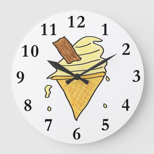 Ice Cream Cone Grote Klok (Voorkant)