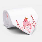 Ice Cream Cone-hartslag Stropdas (Opgerold)