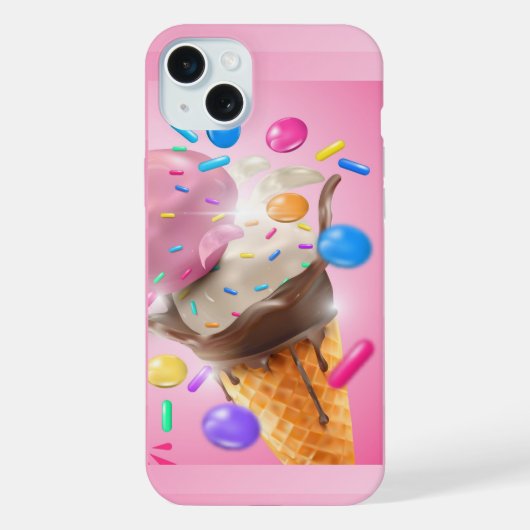 Ice Cream Cone Hoesje-Mate iPhone Case iPhone Hoesje (Achterkant)