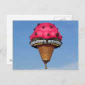 Ice Cream Cone Hot Air ballon Briefkaart (Voorkant / Achterkant)