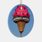Ice Cream Cone Hot Air ballon Keramisch Ornament (Rechts)