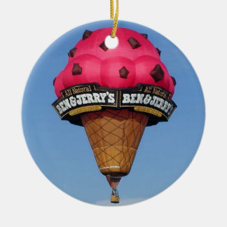 Ice Cream Cone Hot Air ballon Keramisch Ornament
