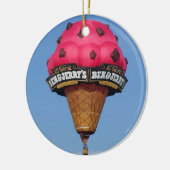 Ice Cream Cone Hot Air ballon Keramisch Ornament (Links)