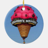 Ice Cream Cone Hot Air ballon Keramisch Ornament (Achterkant)