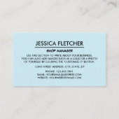 Ice Cream Cone, Ice Cream Parlor Visitekaartje (Achterkant)