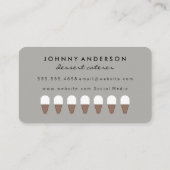 Ice Cream Cone Icon / Variatie / Punch Kaart Klantenkaartje (Achterkant)