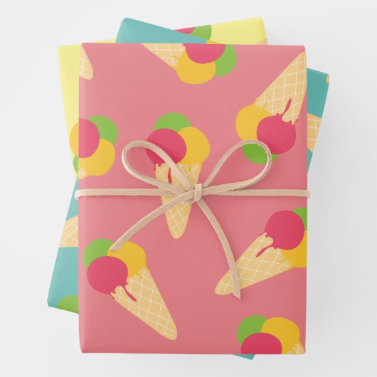 Ice Cream Cone Inpakpapier Vel (In situ)