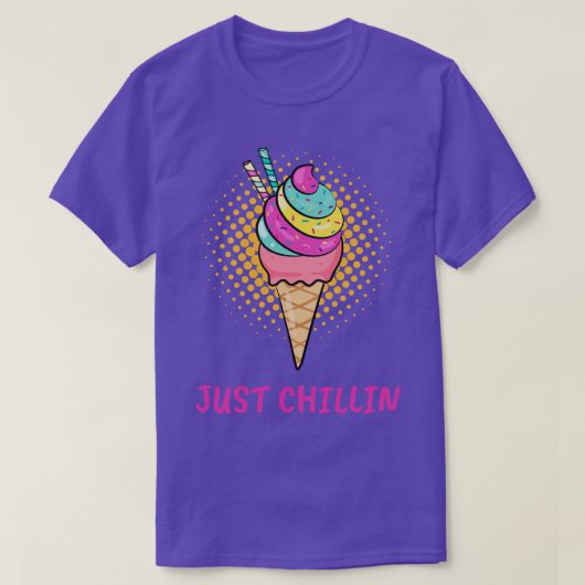 Ice Cream Cone Just T-shirt (Design voorkant)