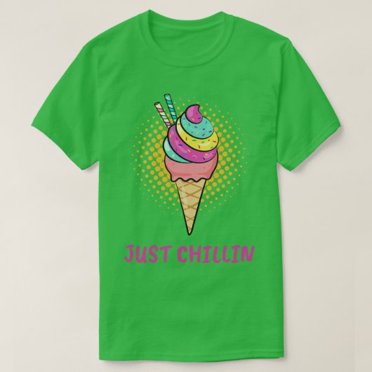 Ice Cream Cone Just T-shirt (Design voorkant)