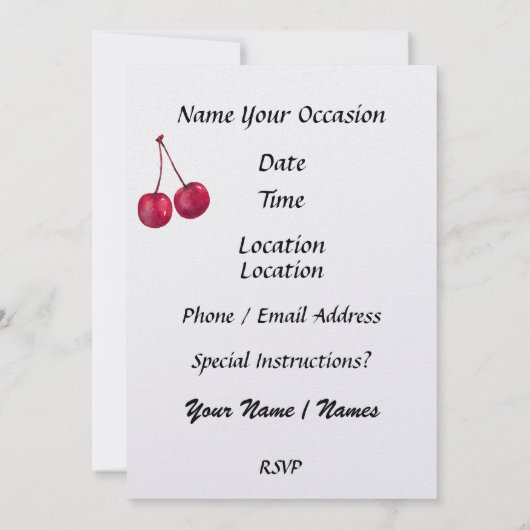 Ice Cream Cone Kaart (Achterkant)