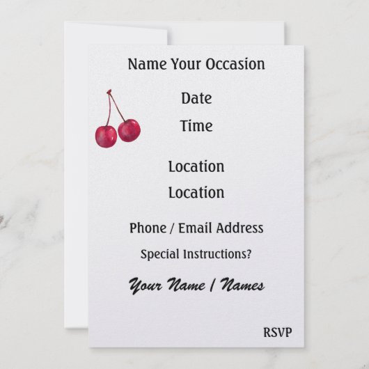 Ice Cream Cone Kaart (Achterkant)