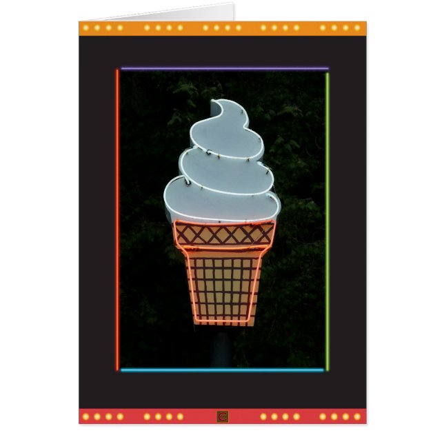 Ice Cream Cone-Kaart (Voorkant)