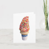Ice Cream Cone-kaart Kaart (Voorkant)