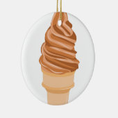 Ice Cream Cone Keramisch Ornament (Rechts)