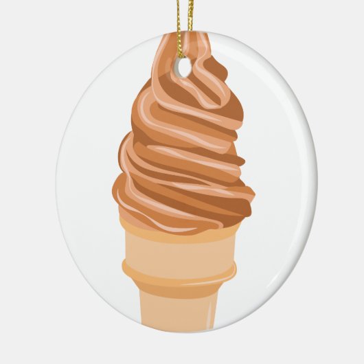 Ice Cream Cone Keramisch Ornament (Links)
