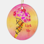 Ice Cream Cone-keramisch sieraad Keramisch Ornament (Links)