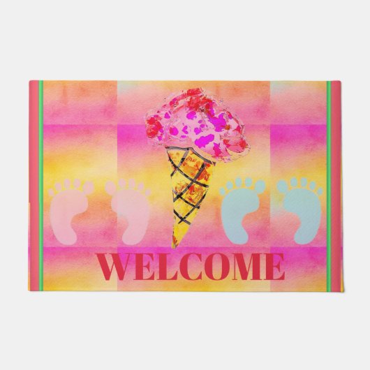 Ice Cream Cone-klep Deurmat (Voorkant)