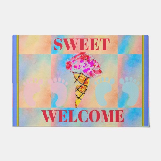 Ice Cream Cone-klep Deurmat (Voorkant)