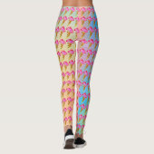 Ice Cream Cone Leggings vrouwen (Achterkant)