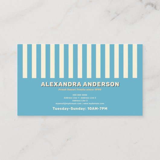  Ice Cream Cone Loyalty Kaart Visitekaartje (Achterkant)