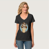Ice Cream Cone luiaard Pun Relaxed Fit T-shirt (Voorkant volledig)