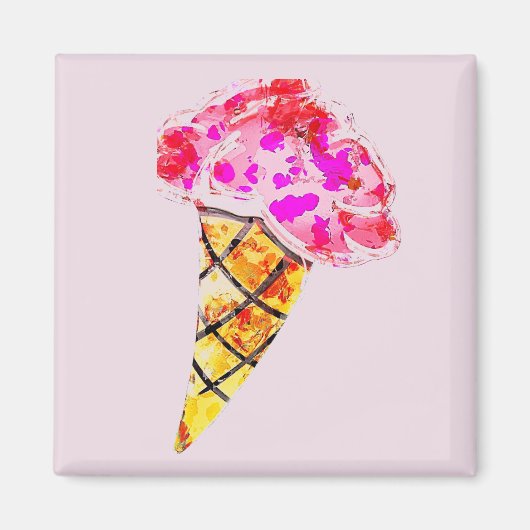 Ice Cream Cone Magneet (Voorkant)