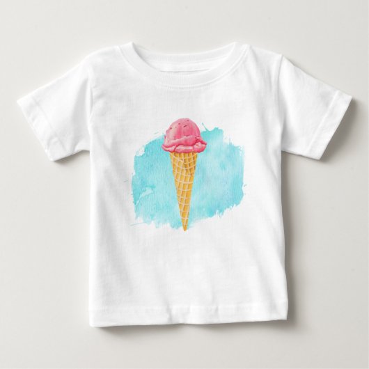 Ice Cream Cone met een blauw schilderplaatje (Voorkant)