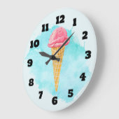 Ice Cream Cone met een blauw schilderplaatje Grote Klok (Hoek)
