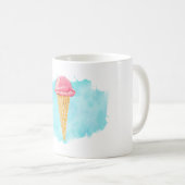 Ice Cream Cone met een blauw schilderplaatje Koffiemok (Voorkant rechts)